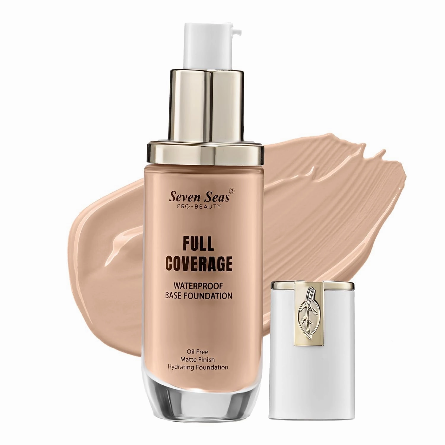 High Coverage Perfect Radiance Foundation for Flawless Finish Face Makeup, Super Stay Professional Waterproof Full Base Foundation for Oily Dry All Skin Women (Nude)