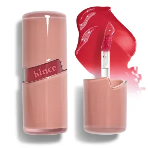 HINCE Raw Glow Gel Tint - Glossy Dewy Lip Tint, Non-Sticky & Long Wearing Lip Gloss for Natural Glass Glow, Moisturizing Liquid Lipstick, Vegan, 0.13 fl.oz. (FEVER, 04)