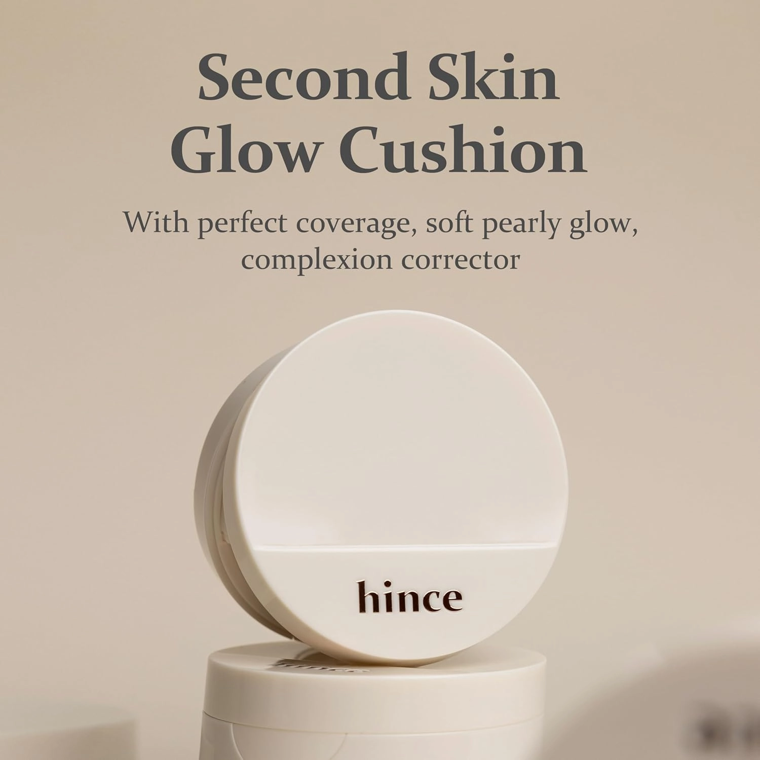 hince Second Skin Glow Cushion-12g | Skin Foundation dewy, glow, long-lasting, classy, clean beauty, lightweight, natural look,refreshing, moisturizing, slim fitting texture (IVORY, 21)