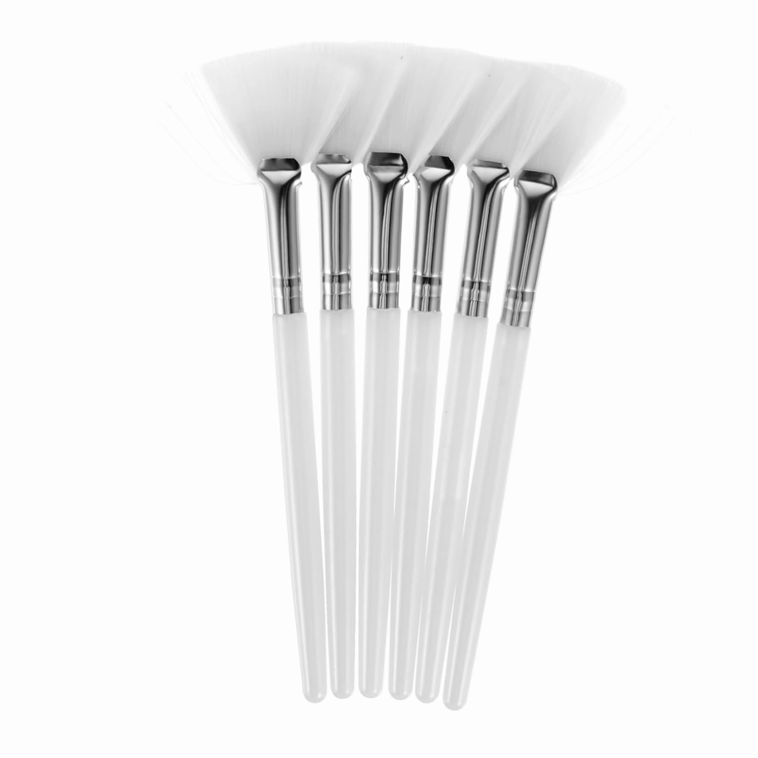 Housoutil 12pcs Ergonomic Facial Mask Brushes for Skin Treatment Precision Applicator for Makeup Supplies for Smooth Coverage and Waste Reduction