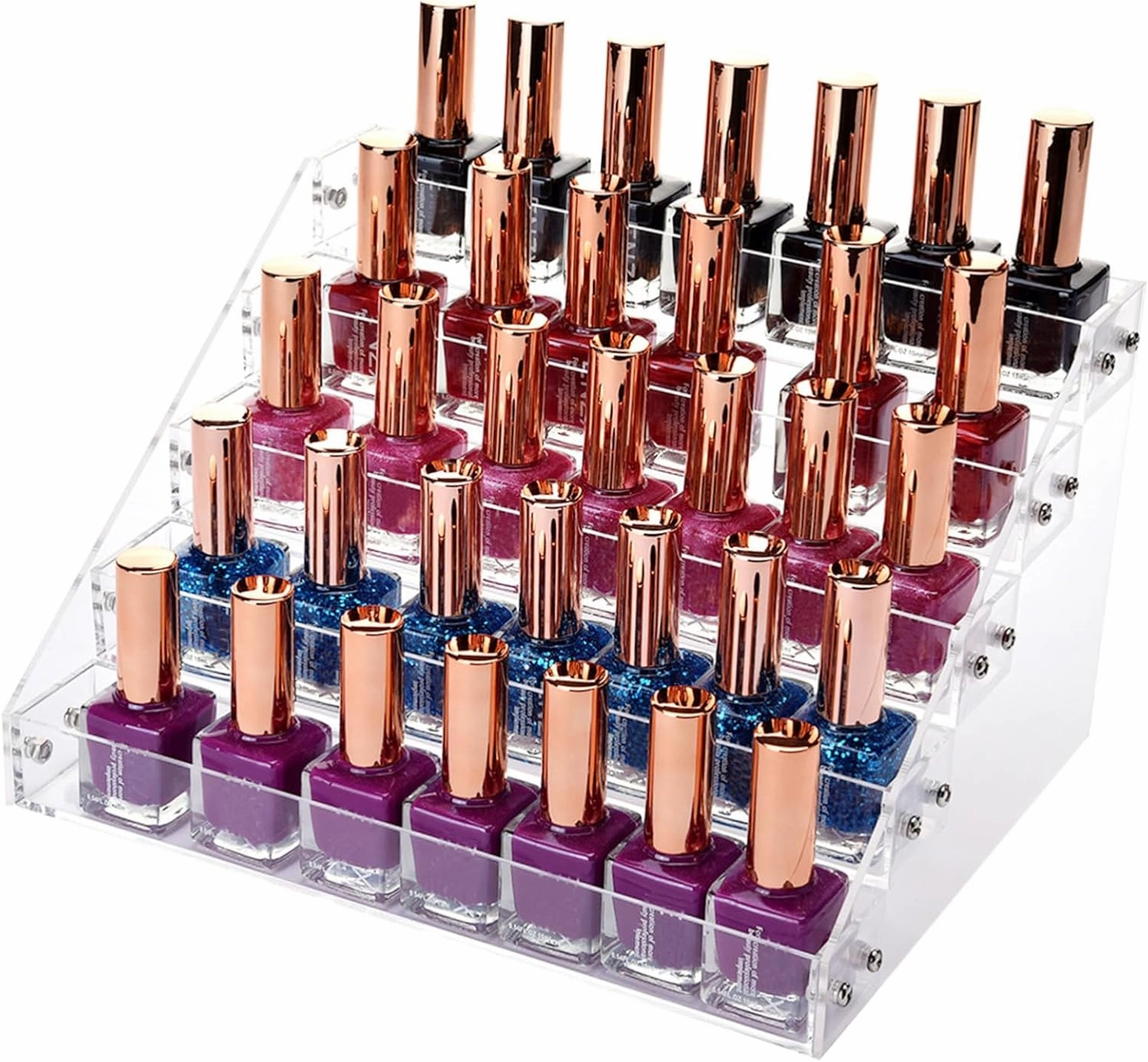 Housoutil 1pc Acrylic Storage Box Clear Nail Lipgloss Lip Gloss Stand Lipstick Stand Lifter Make up