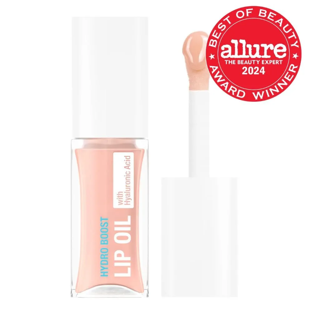Hydro Boost Tinted Lip Oil with Hyaluronic Acid, Glossy Lip Oil Designed to Hydrate & Nourish Lips While Bringing Out Their Natural Color, Light Pink, .2 Oz