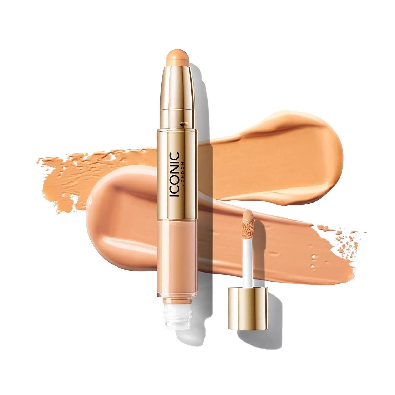 ICONIC LONDON Radiant Concealer & Brightening Duo | Creamy Liquid   Brightening Crayon Dual Ended Concealer, Cruelty Free, Vegan Makeup