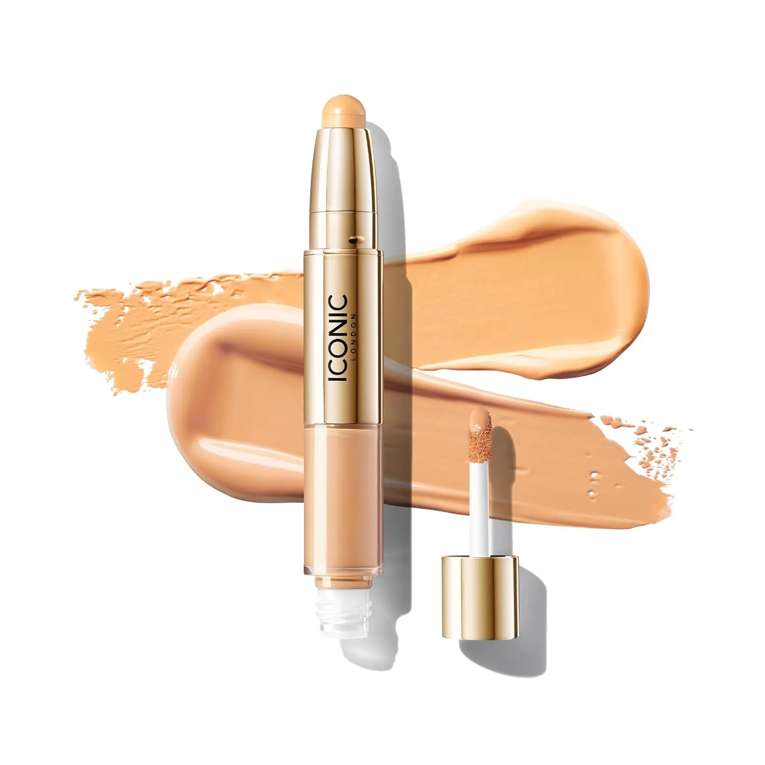 ICONIC LONDON Radiant Concealer & Brightening Duo | Creamy Liquid   Brightening Crayon Dual Ended Concealer, Cruelty Free, Vegan Makeup