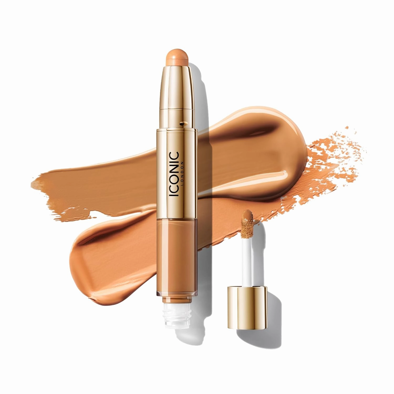ICONIC LONDON Radiant Concealer & Brightening Duo | Creamy Liquid   Brightening Crayon Dual Ended Concealer, Cruelty Free, Vegan Makeup