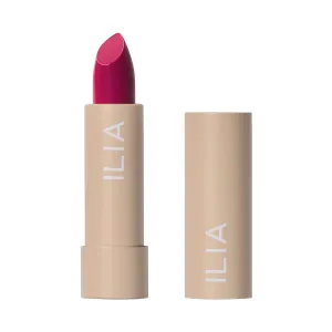 ILIA - Color Block Lipstick | Non-Toxic, Vegan, Cruelty-Free, Hydrating   Long Lasting, No Budge Color with Full Coverage (Knockout (Bold Magenta With Cool Undertones), 0.14 oz | 4 g)