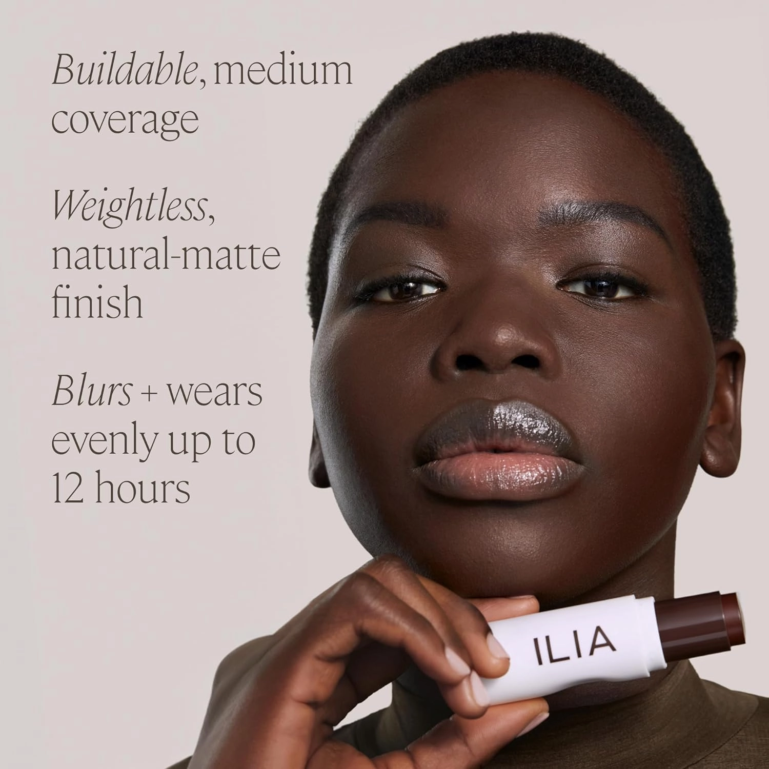 ILIA - Skin Rewind Complexion Stick - Foundation   Concealer   Skincare | Non-Toxic, Vegan, Cruelty-Free, Clean Makeup (17O - Magnolia, 0.35 oz | 10 g)