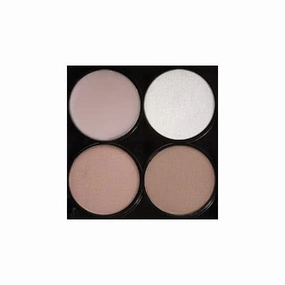 Imera Brow Quad All-In-One Brow Palette (5 Shades) 2 Brow Powder  Wax Cream  Highlighter with Brush, 4 Different Brow Look.