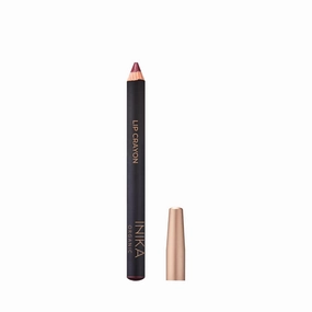 INIKA Organic Long Lasting Lipstick Crayon with Vegan Lipstick and Organic Lip Liner, Hypoallergenic, Cruelty-Free, Matte Finish, Enriched with Vitamin E and Coconut Oil, Deep Plum, 3 g