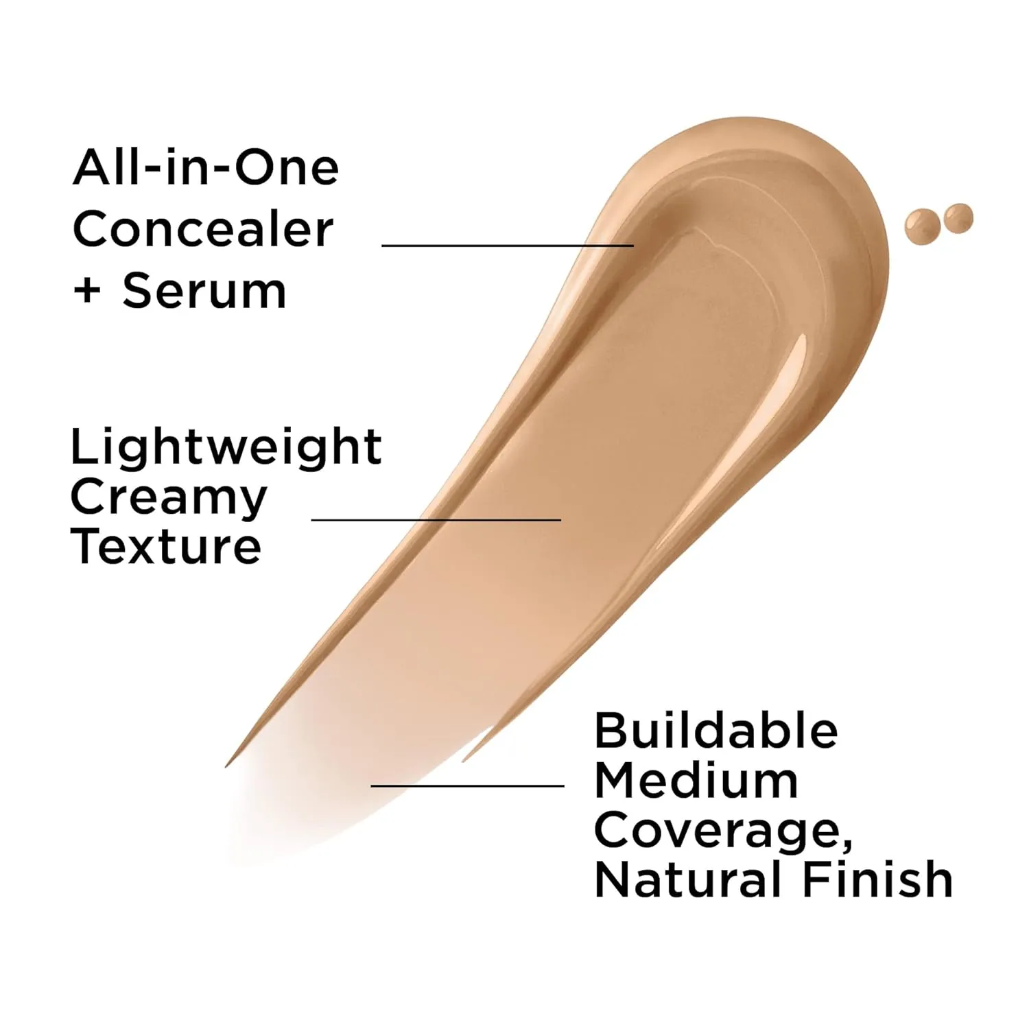 IT Cosmetics Bye Bye Dark Spots Concealer   Brightening Serum – 2% Niacinamide, Hyaluronic Acid & Caffeine - Medium Coverage, Natural Finish, All Skin Types - 0.22 fl oz