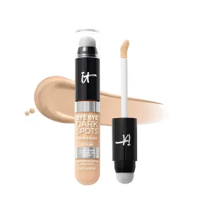 IT Cosmetics Bye Bye Dark Spots Concealer   Brightening Serum – 2% Niacinamide, Hyaluronic Acid & Caffeine - Medium Coverage, Natural Finish, All Skin Types - 0.22 fl oz