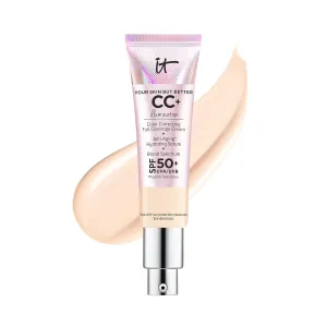 IT Cosmetics Your Skin But Better CC  Cream Illumination - Color Correcting Cream, Full-Coverage Foundation, Hydrating Serum & SPF 50  Sunscreen Radiant Finish 1.08 fl oz