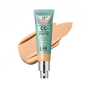 IT Cosmetics Your Skin But Better CC  Cream Travel Size - Color Correcting Cream, Full-Coverage Foundation, Hydrating Serum & SPF 50  Sunscreen - Natural Finish - 0.4 fl oz