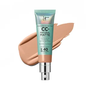 IT Cosmetics Your Skin But Better CC  Cream Travel Size - Color Correcting Cream, Full-Coverage Foundation, Hydrating Serum & SPF 50  Sunscreen - Natural Finish - 0.4 fl oz