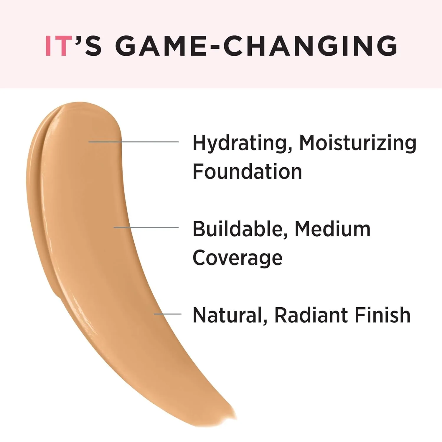 IT Cosmetics Your Skin But Better Foundation   Skincare - Hydrating Medium Buildable Coverage - Minimizes Pores & Imperfections - Natural Radiant Finish - With Hyaluronic Acid - 1.0 fl oz