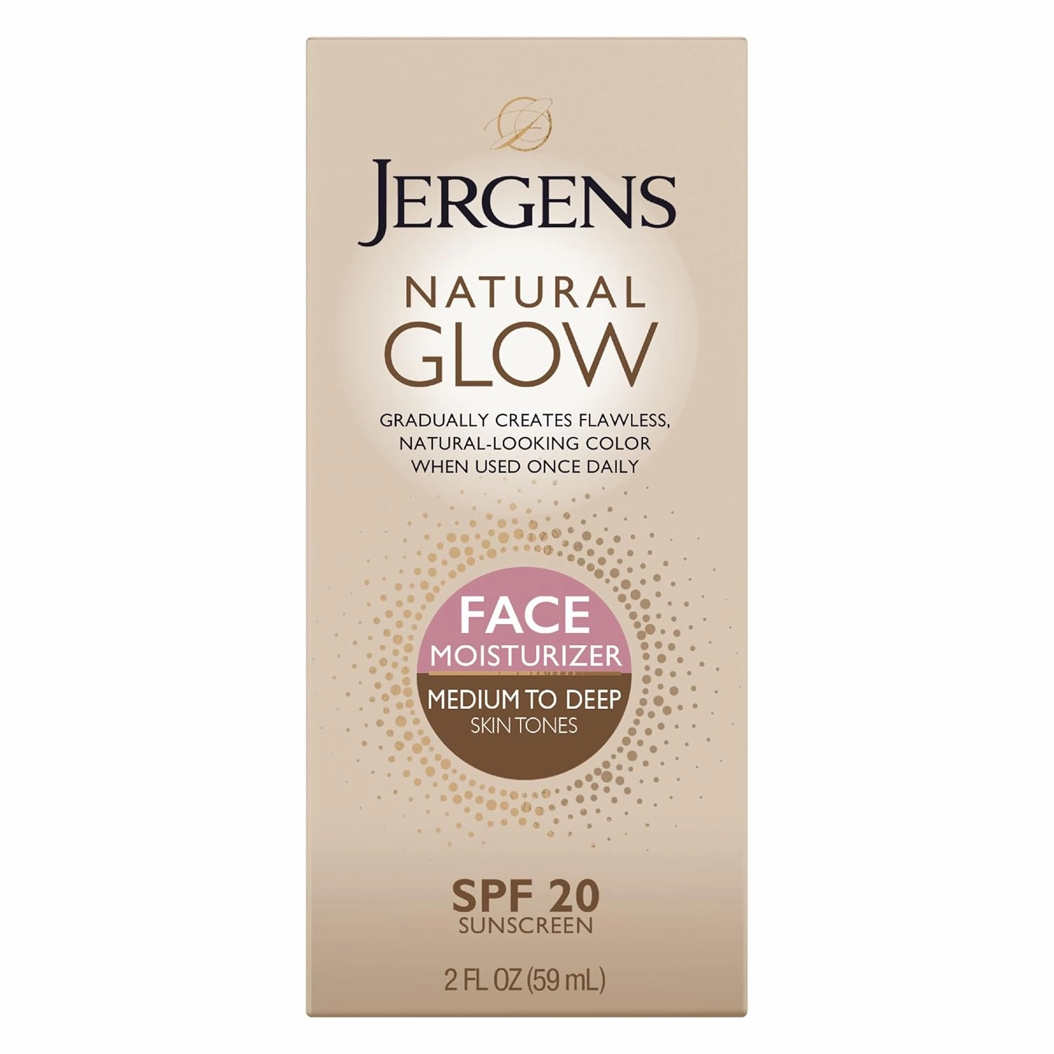 Jergens Natural Glow  FIRMING Self Tanner Body Lotion, Medium to Tan Skin Tone & Natural Glow Self Tanner Face Moisturizer, SPF 20 Facial Sunscreen