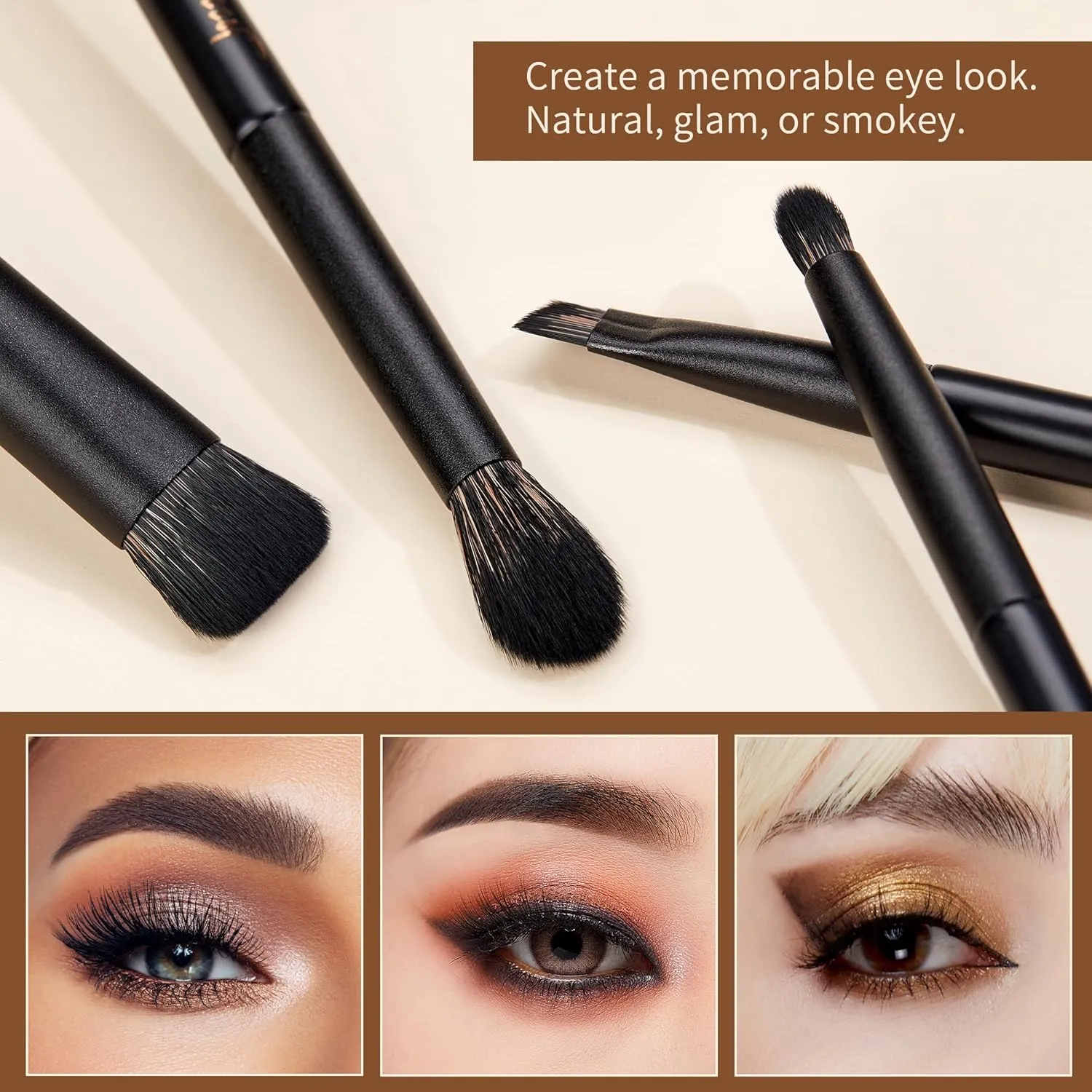 Jessup Makeup Brushes Set Jessup Make up Brushes 14Pcs Black Kabuki Foundation Eyeshadow Contour Concealer Powder Eyeliner Crease Eyebrow Blending Brush with Gift Box, T336-G