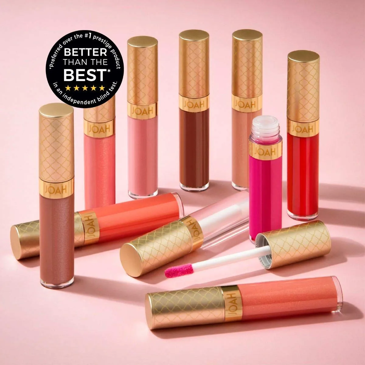 JOAH Lip Gloss, Sun and Seoul Glassify High Shine Tinted Lip Gloss, Hydrating Vitamin E & Avocado Oil, Korean Makeup - Princess Cut