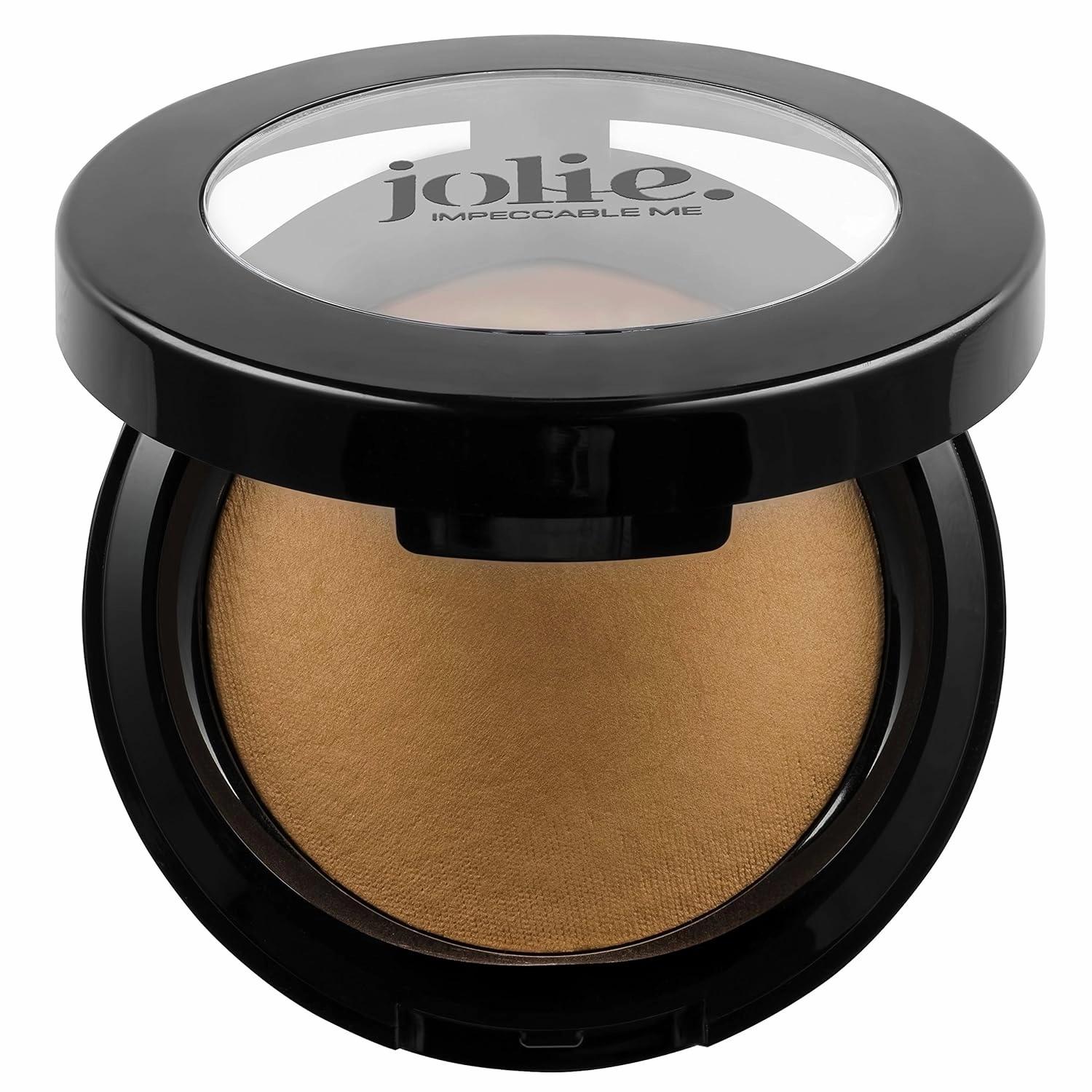 Jolie Cosmetics Baked Hydrating Powder Foundation - Ultra Smooth Velvety Finish (Dark)