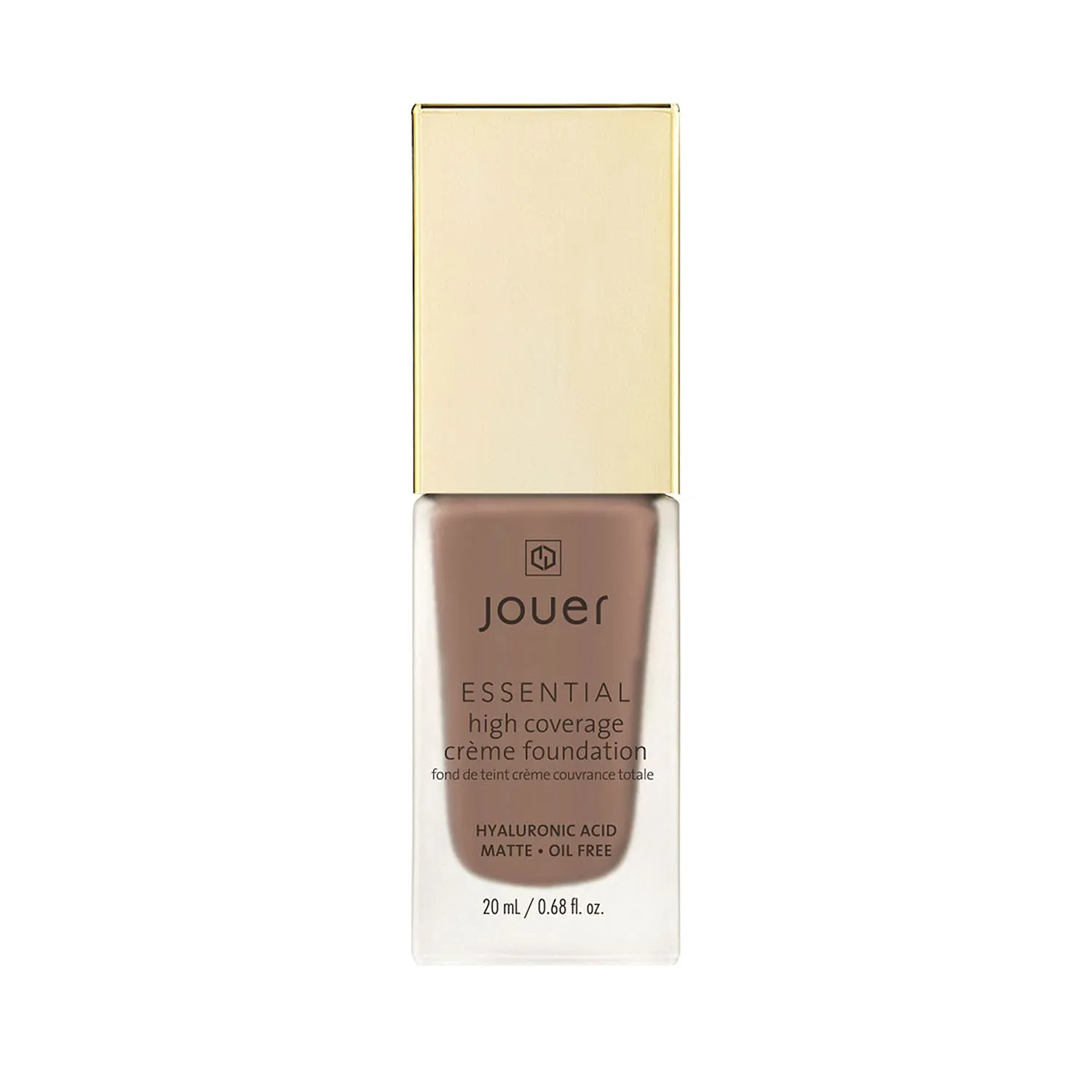 Jouer Essential High Coverage Crème Foundation | Men & Women | Available in 50 Shades for All Skin Tones | Healthy Ingredients | Paraben, Gluten & Cruelty Free | Vegan Friendly,Espresso -deep skin with warm undertones