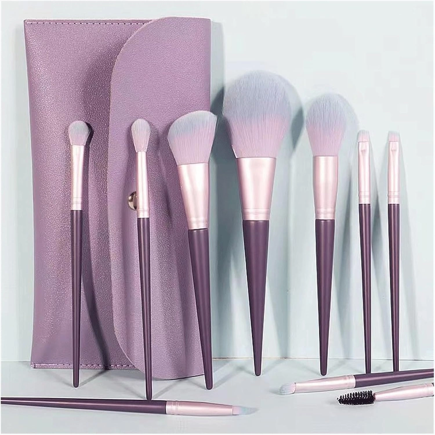 JSEIAJB 10 Piece Set of Makeup Brushes, Beginner's Complete Set of Makeup Brushes