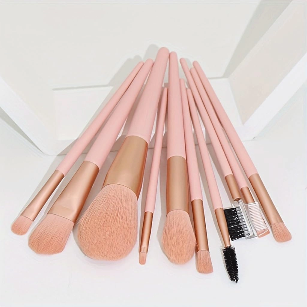 JSEIAJB Makeup Brush Set 10 Pieces of, Full Set of Loose Powder Eye Shadow Dressing and Beauty Brush Tools