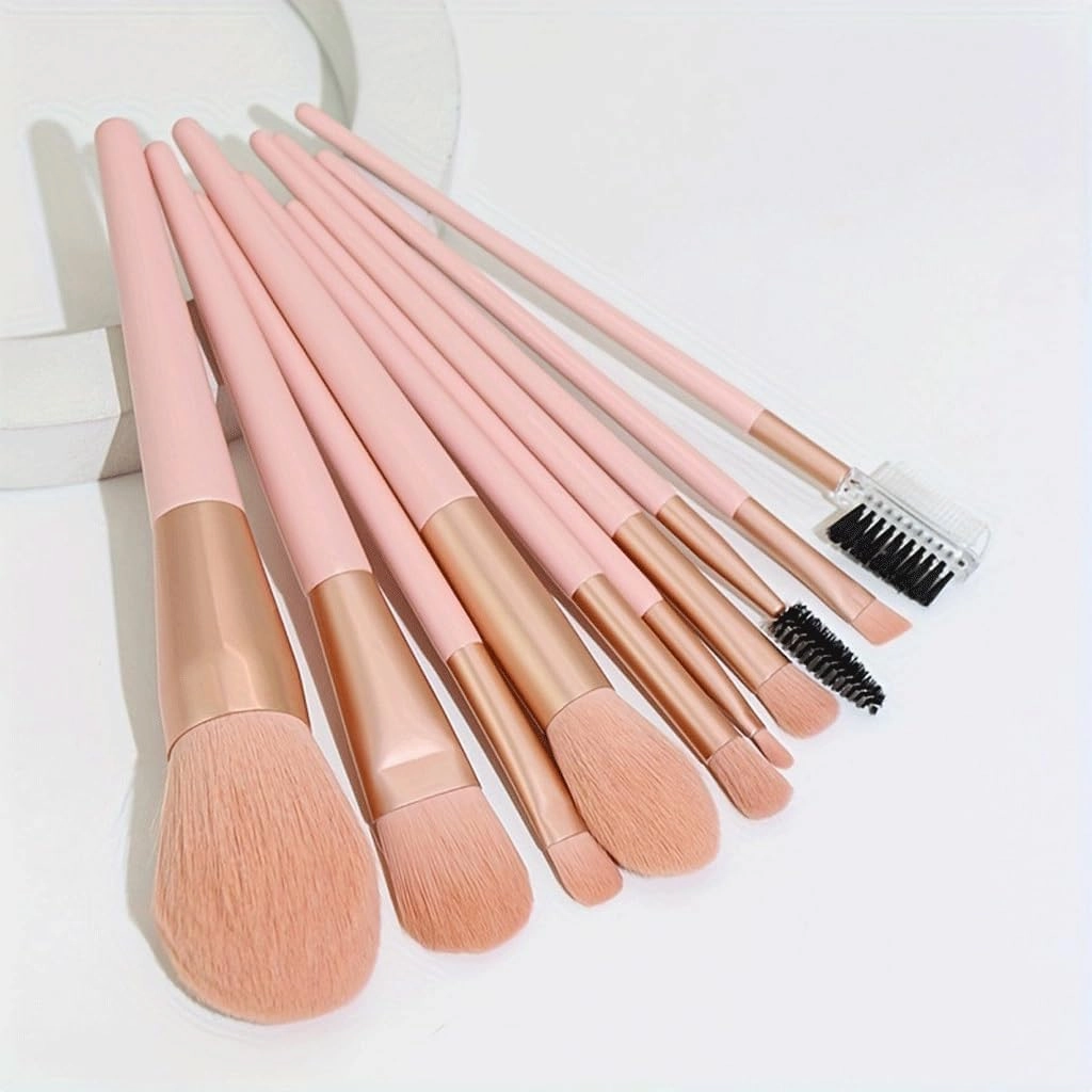 JSEIAJB Makeup Brush Set 10 Pieces of, Full Set of Loose Powder Eye Shadow Dressing and Beauty Brush Tools