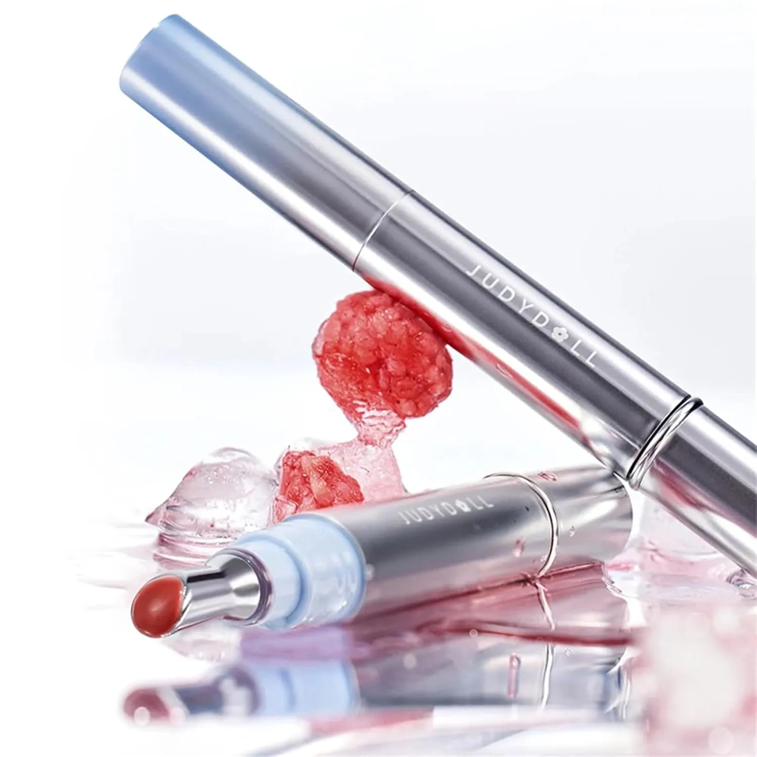 Judy Dolll Watery Essence Lip Glaze,Lip Gloss,Glowy Lipstick, Long-Lasting Lip Stain, Lightweight Lip Tint, 0.14 Fl Oz (G05 Chestnut Ice, 0.14 Fl Oz)