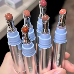 Judy Dolll Watery Essence Lip Glaze,Lip Gloss,Glowy Lipstick, Long-Lasting Lip Stain, Lightweight Lip Tint, 0.14 Fl Oz (G05 Chestnut Ice, 0.14 Fl Oz)
