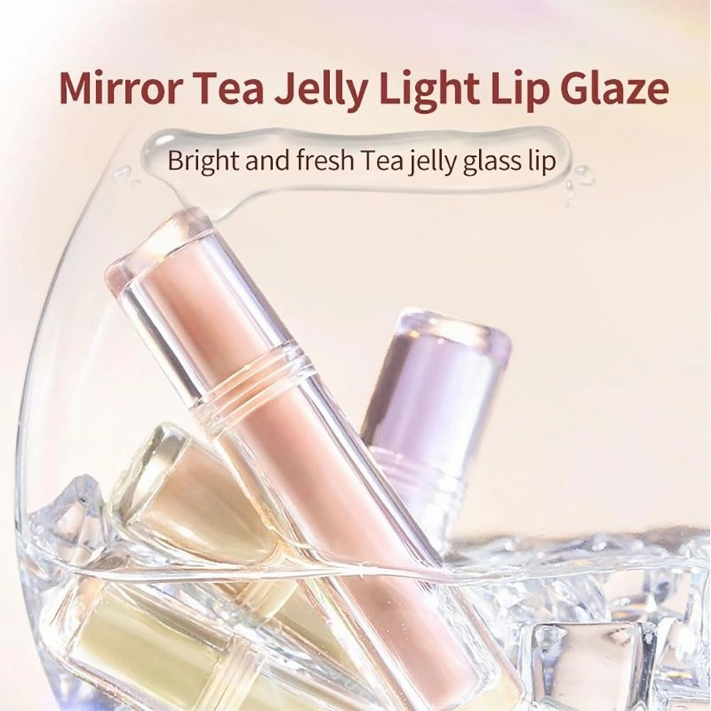 JudyDolll Mirror Tea Jelly Light Lip Glaze, Glasting Color Gloss, Moisturizing Nonstick Tinted Gloss Lip Gloss (#11)