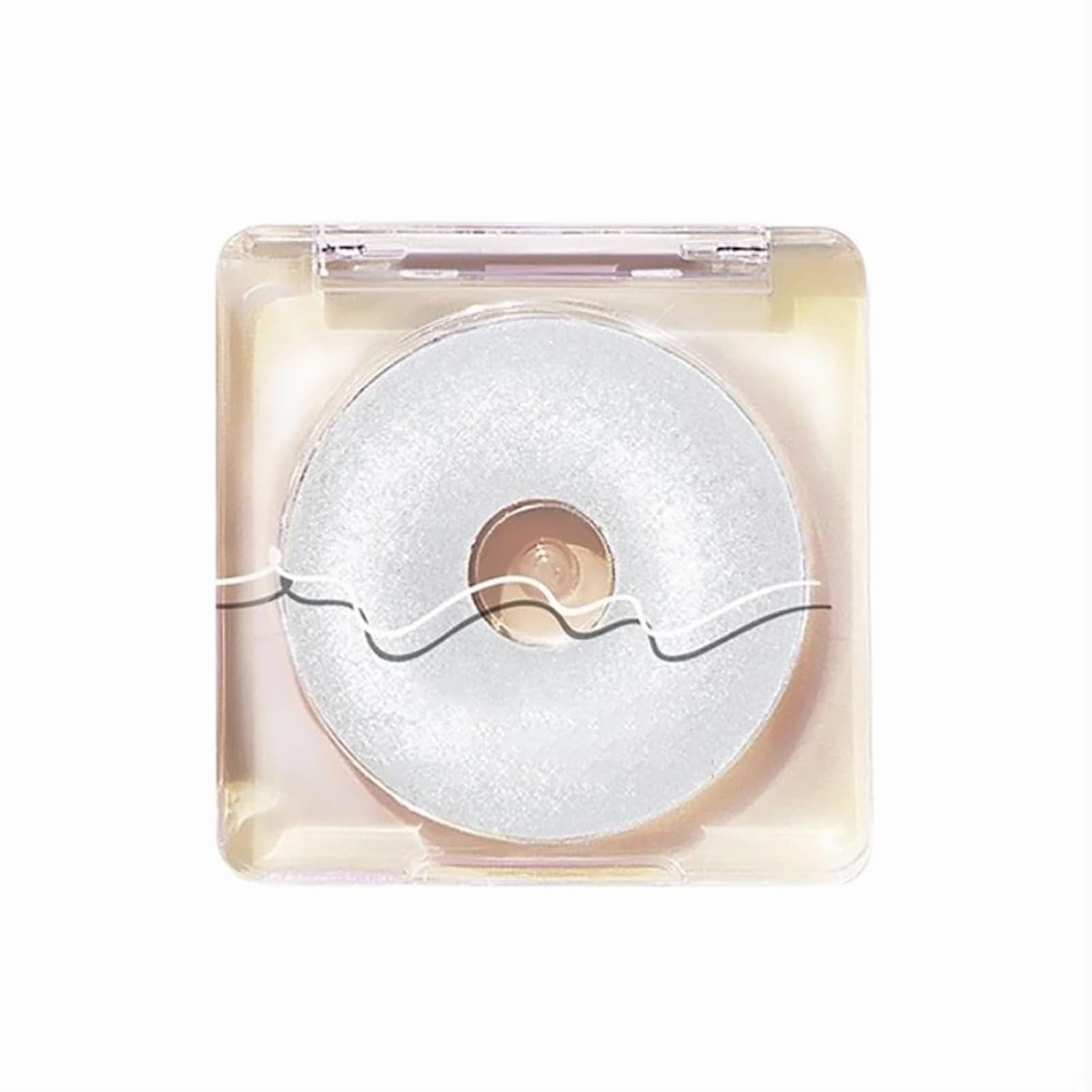 JudyDolll Starlight Highlighting Powder, Monochrome Highligher Shine Longlasting Waterproof (#05 Sliver Light)