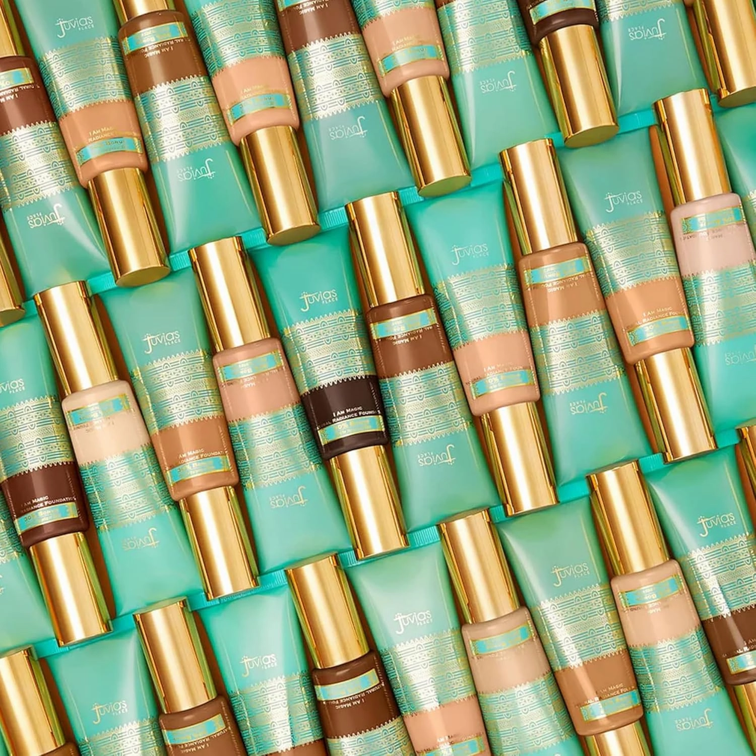 Juvia's Place I Am Magic Natural Radiance Foundation - 515Bombay - Full Coverage Liquid Foundation Makeup for Dry, Mature, Aging, and Combination Skin - Lightweight Longwear Base with Radiant Finish