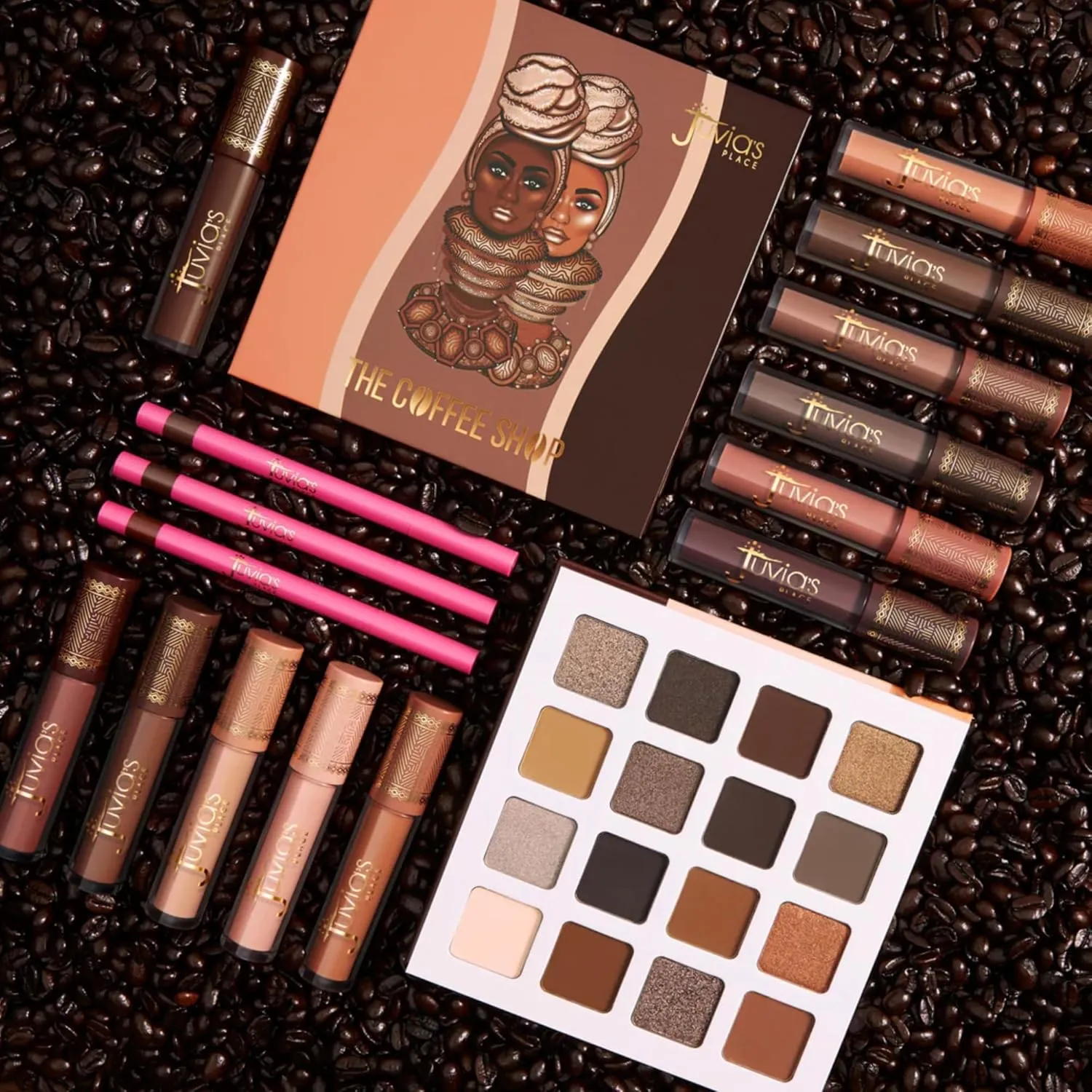 Juvia's Place Coffee Shop Lip Gloss - Butterscotch - Hydrating Butter Lip Gloss for Women, Long-Lasting Shine, Moisturizing Glass-like Finish, Plumping Non-sticky Lip Gloss, Suitable for every vibe
