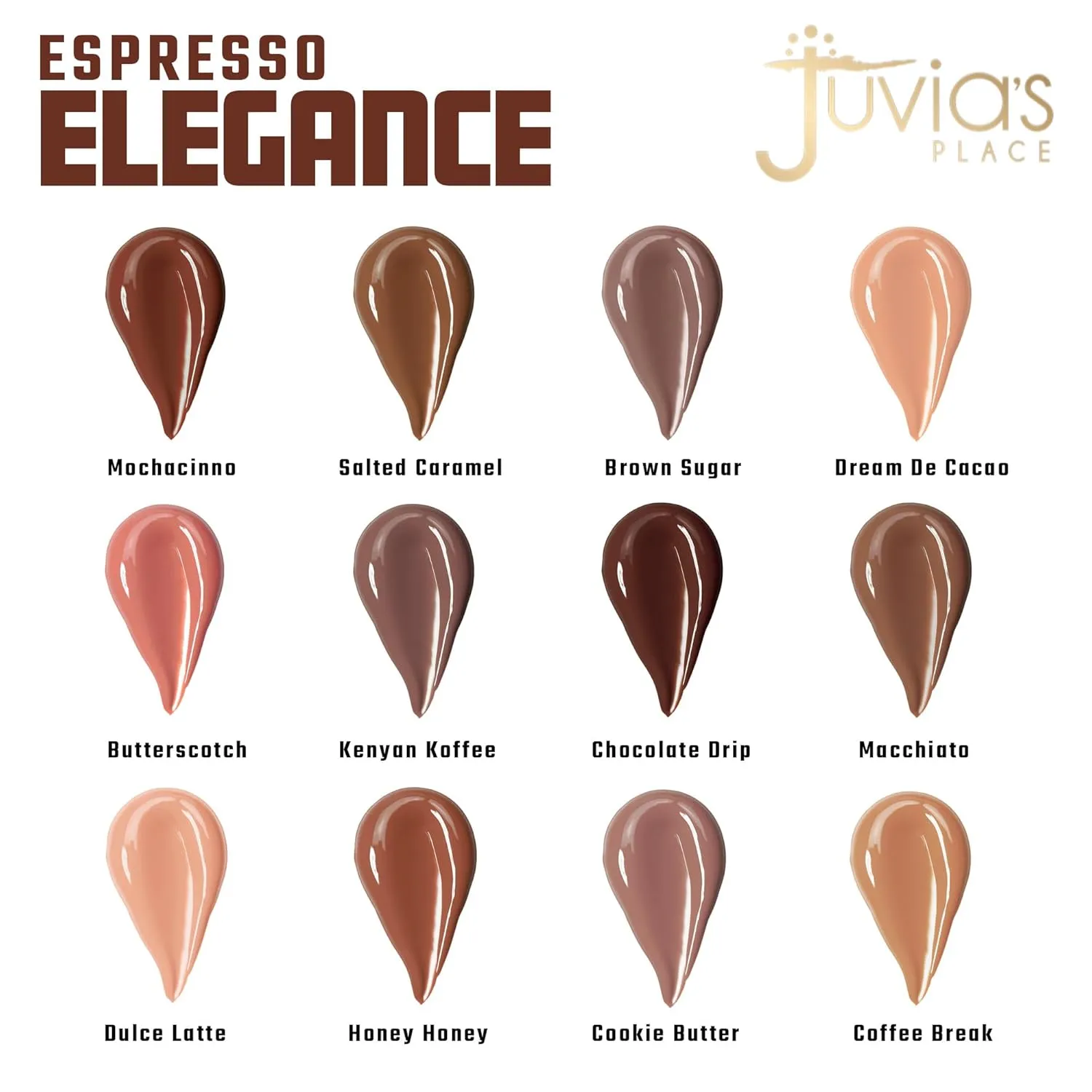 Juvia's Place Coffee Shop Lip Gloss - Cookie Butter - Hydrating Butter Lip Gloss for Women, Long-Lasting Shine, Moisturizing Glass-like Finish, Plumping Non-sticky Lip Gloss, Suitable for every vibe
