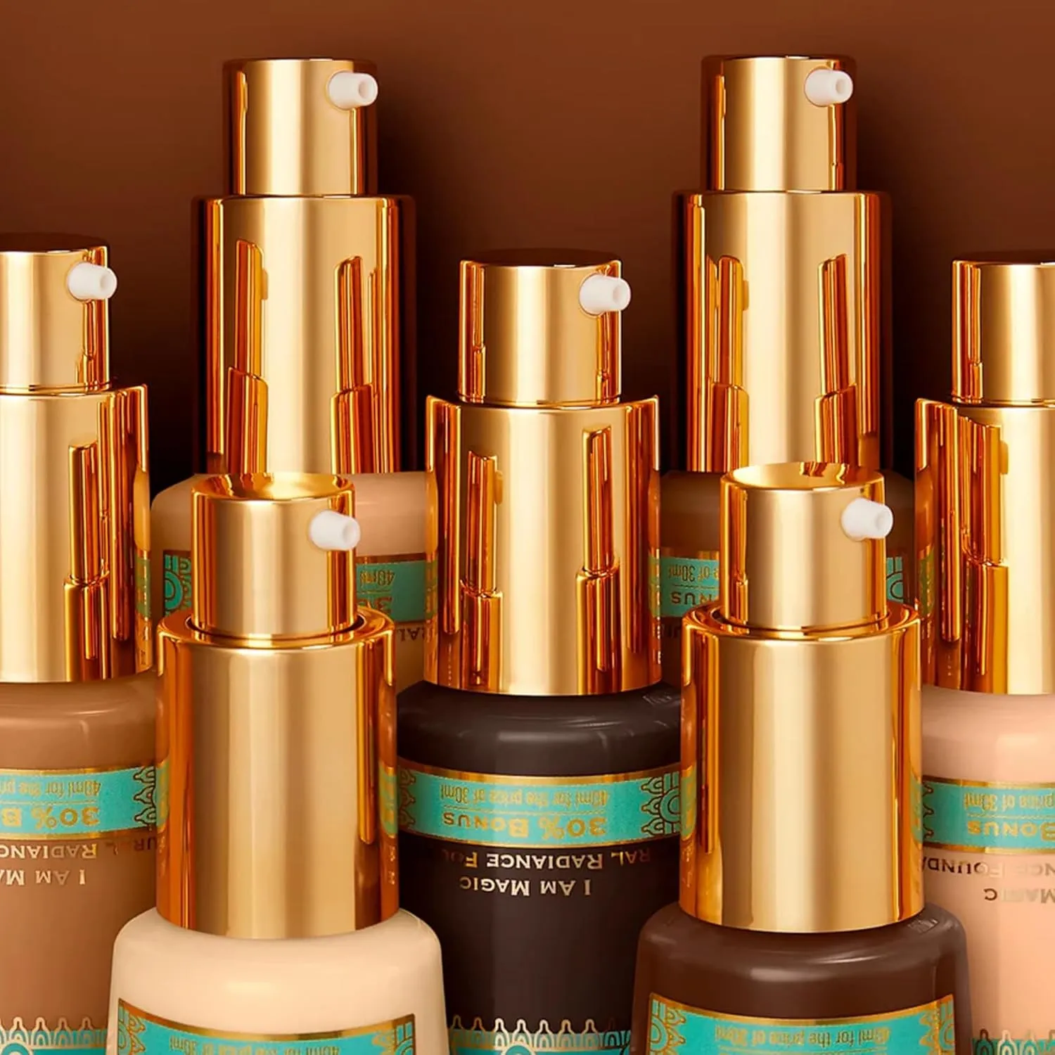 Juvia's Place I Am Magic Natural Radiance Foundation - 700Vienna - Full Coverage Liquid Foundation Makeup for Dry, Mature, Aging, and Combination Skin - Lightweight Longwear Base with Radiant Finish