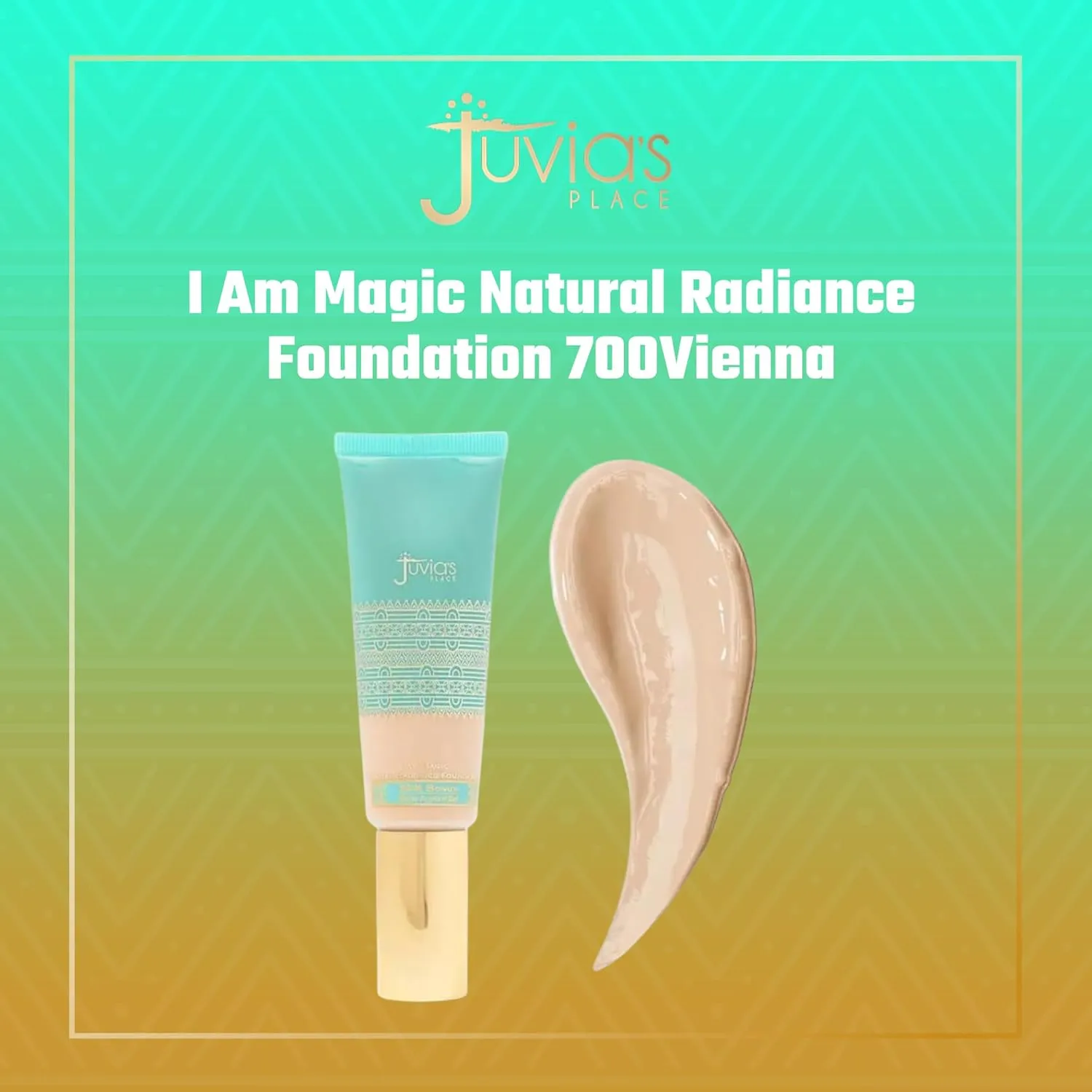 Juvia's Place I Am Magic Natural Radiance Foundation - 700Vienna - Full Coverage Liquid Foundation Makeup for Dry, Mature, Aging, and Combination Skin - Lightweight Longwear Base with Radiant Finish