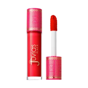 Juvia's Place, Lip Gloss Reflect Cherry Love, Red The Reds & Berries,Long Lasting Hydrating, Rich, Bright, 16 oz.