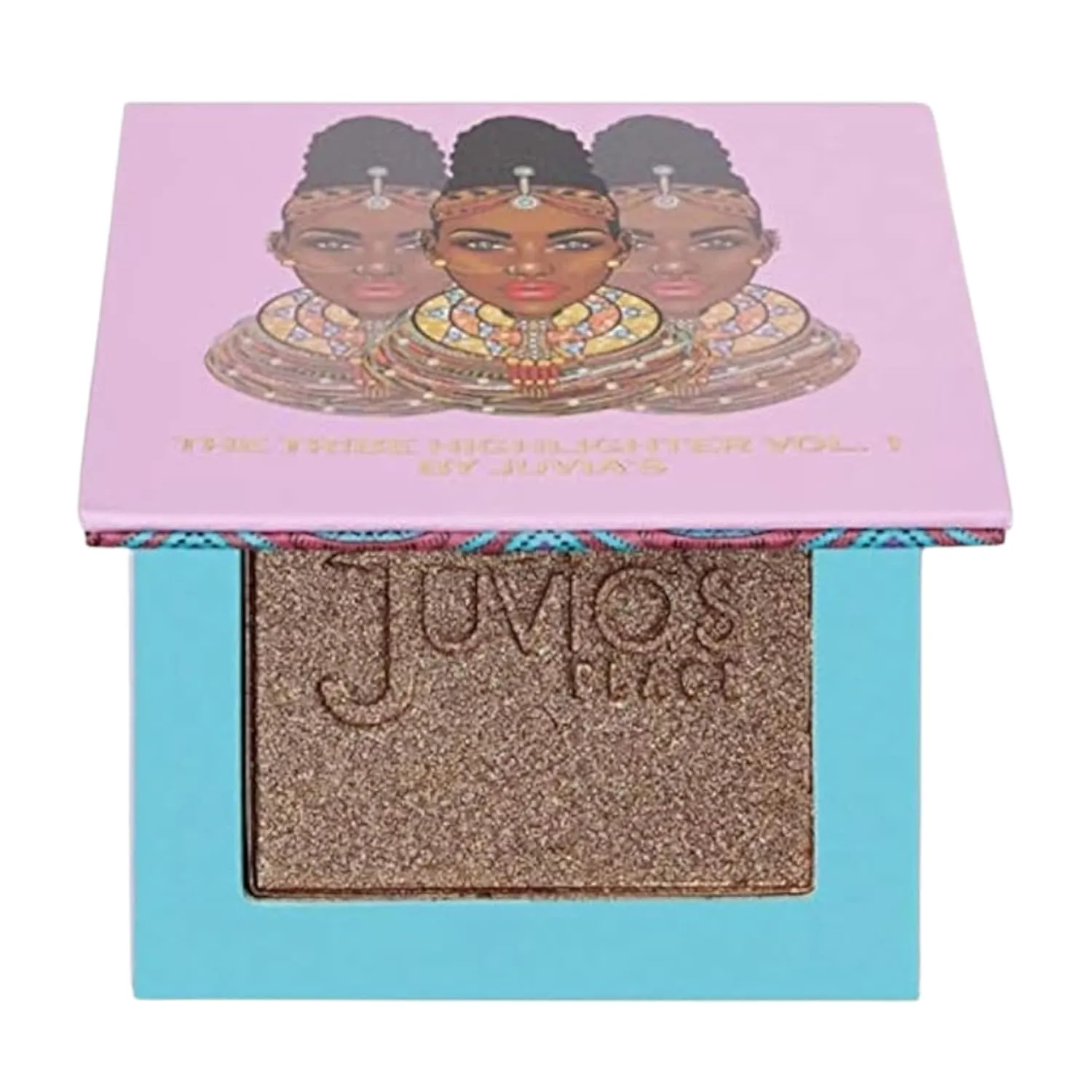 Juvia's Place - Tribe Highlighter Vol. 1 - Glow Highlighter Face Makeup Powder - Shimmering Glow Finish perfect for cheekbones, Radiant Mineral Shimmer, Illuminating Powder