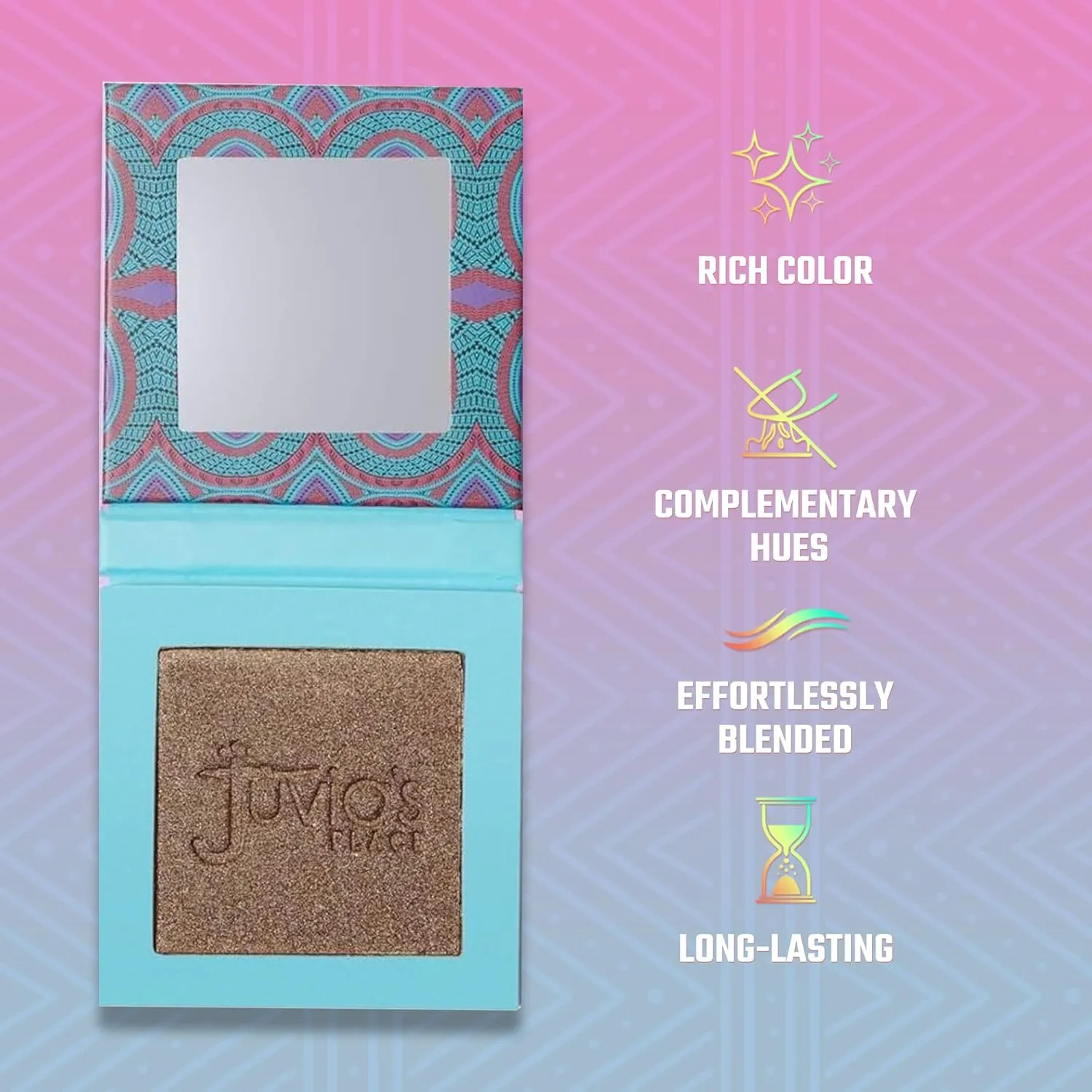Juvia's Place - Tribe Highlighter Vol. 1 - Glow Highlighter Face Makeup Powder - Shimmering Glow Finish perfect for cheekbones, Radiant Mineral Shimmer, Illuminating Powder