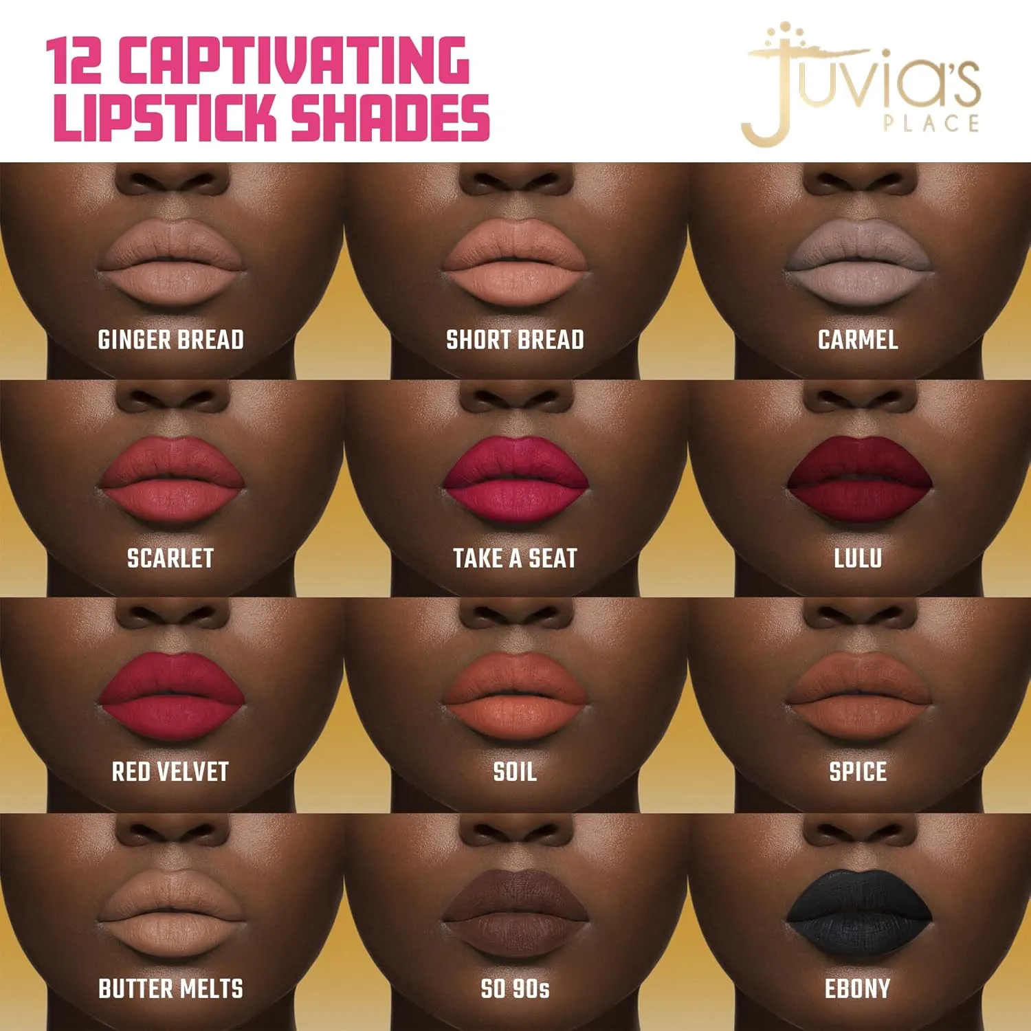 Juvia's Place Velvety Matte Liquid Lipstick Spice - Hydrating, Long-Wearing, Velvety Soft & Feather Light - Hyperpigmented Creamy Matte Lipstick for Women