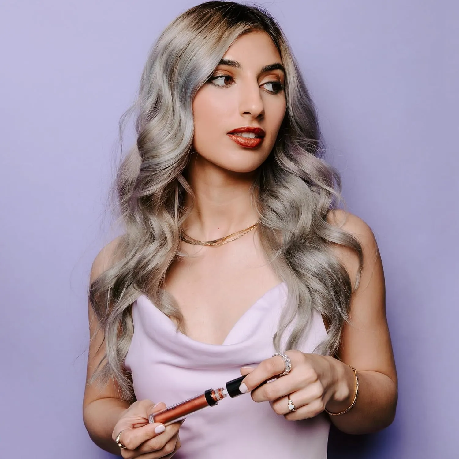 Juwel Cosmetics Luscious Liquid Matte Lipstick, Natural Lipstick with Avocado Oil & Kaolin Clay, Long Lasting Matte Finish, Mineral-Based, Cruelty-Free & Lead-Free Lip Color, Diva