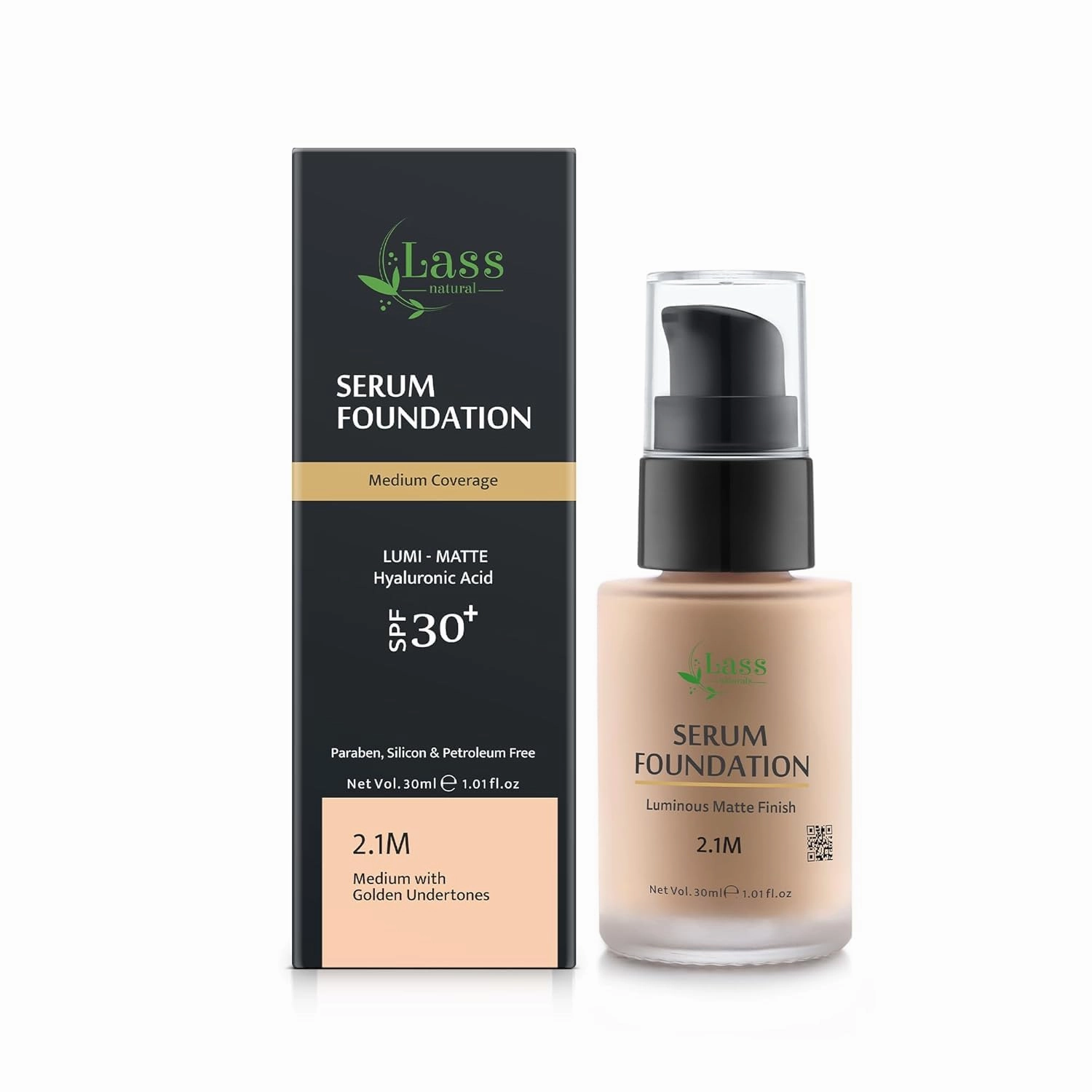 JVNX India's First Revolutionary Hydrating Serum Foundation: Natural | Hyaluronic | 1% Salicylic | Radiant | Long-lasting |water based With No Silicon and Paraben |