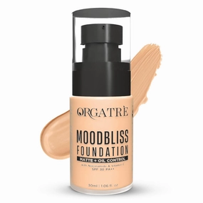 jvnx MoodBliss Foundation 30ml | Full Coverage Matte & Dewy Finish | Hydrating & Long-Lasting | Enriched with Vitamin C & Avocado Oil (Beige 238, 30ml)