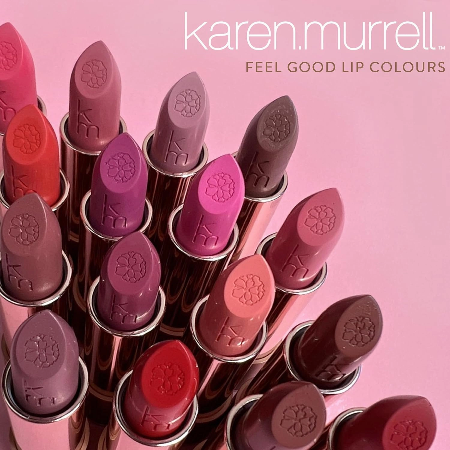 Karen Murrell Natural Lipstick - Lip Tint 44 Tropical Sunset - Sheer Buildable to Glossy Lip Tint - 100% Natural Ingredients, Moisturizes & Hydrates Lips - Paraben & Cruelty Free