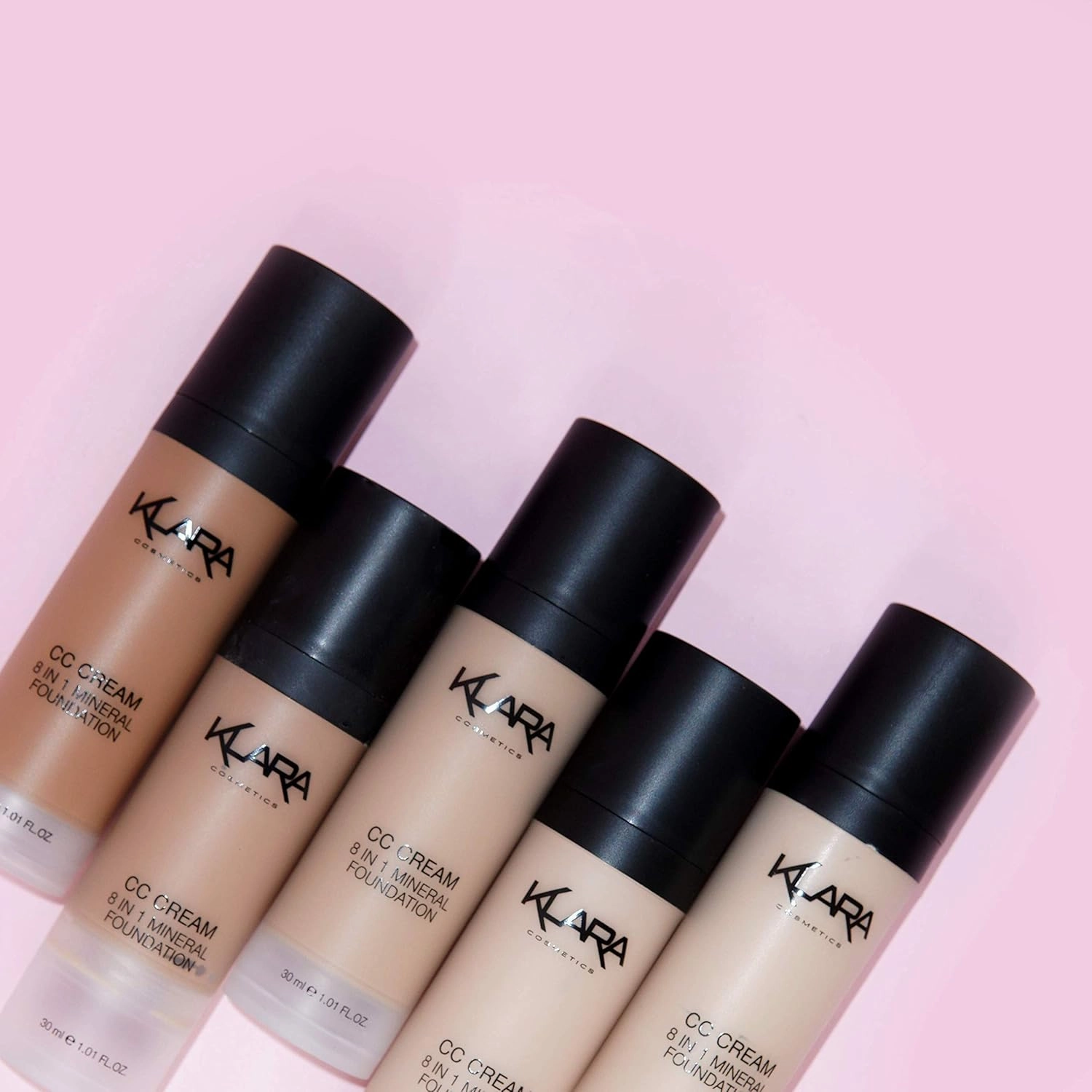 Klara Cosmetics CC Cream - 8 in 1 Mineral Foundation - 05 VERY DARK, 30 gram