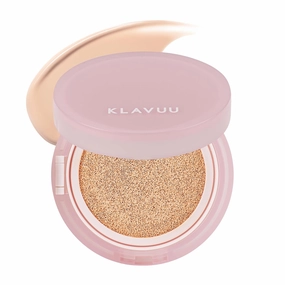 KLAVUU Actress Backstage Boosting Cushion Glow #19 Pale Ivory – Korean Cushion Foundation for Dry Skin, Long-Lasting Hydrating Coverage, Natural Dewy Glow, Smooth Glass Skin Effect, No Caking