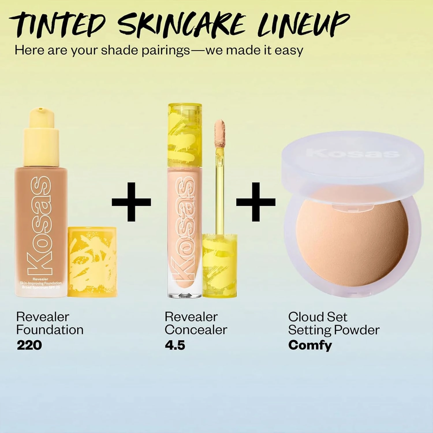 Kosas Revealer Skin-Improving Foundation with SPF 25 Protection - Hydrate, Brighten, Soothe, Plump, Protect Skin - Smoothing Texture, Clean Formula, Natural Finish - Medium Neutral 220