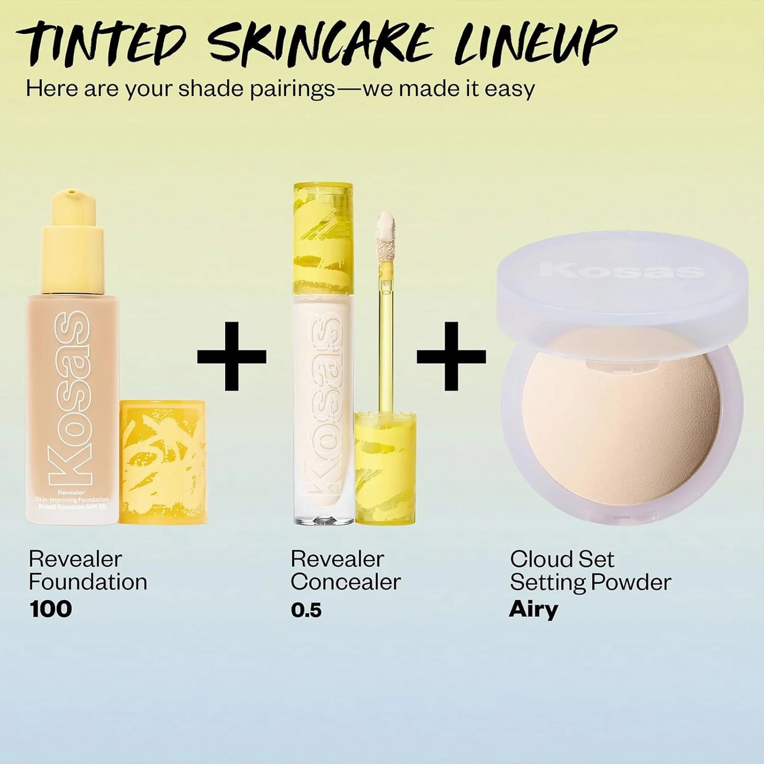 Kosas Revealer Skin-Improving Foundation with SPF 25 Protection - Hydrate, Brighten, Soothe, Plump, Protect Skin - Smoothing Texture, Natural Finish and Clean Formula - Very Light Neutral 100