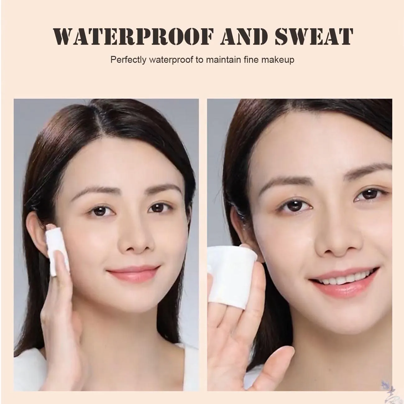 KWOLYKIM 2 Pack Mushroom Head Air Cushion CC Cream BB Cream, Concealer Lasting Nude Makeup Moisturizing Brightening Pigment CC Liquid Foundation Ivory