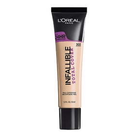 L’Oréal Paris Infallible Total Cover Foundation, Nude Beige, 1 fl; oz.